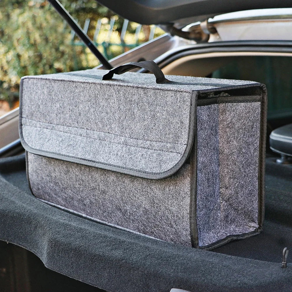 Foldable Car Boot Organiser – Large Felt Storage Bag for Tools & Accessories