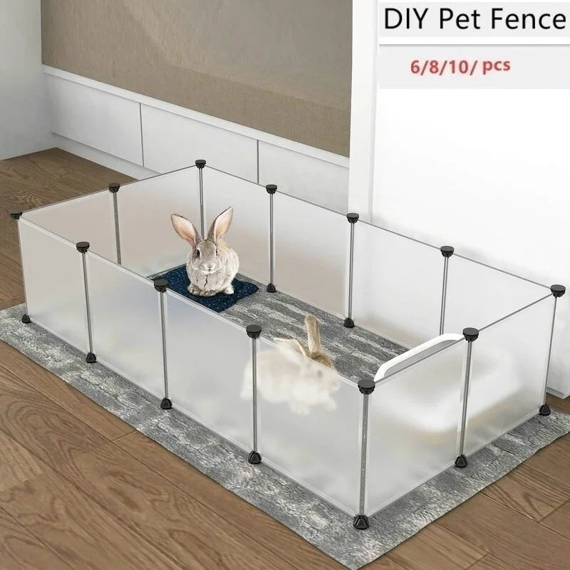 DIY Modular Pet Playpen & Fence – Foldable, 6, 8 or 10 Panels, for Dogs, Cats & Small Pets