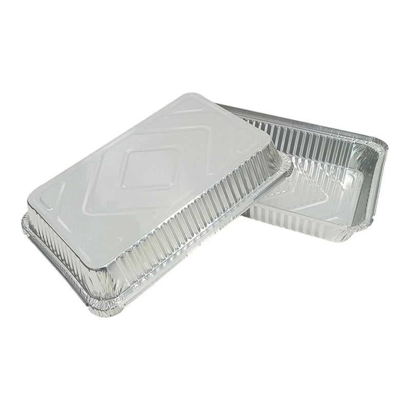 Aluminium Foil Containers 10-Pack – 2200ml, Heavy Duty, Baking & Roasting