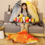 Plush Fish Cat Toy, Styles 1–14, 30–40cm | BHH Living