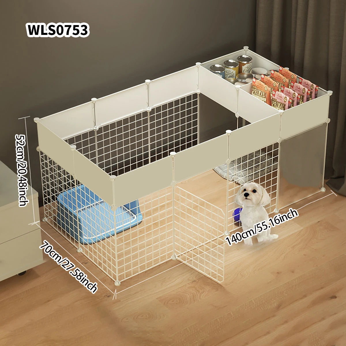 Indoor Pet Fence & Playpen – Modular Dog Gate & Barrier for Small & Medium Dogs