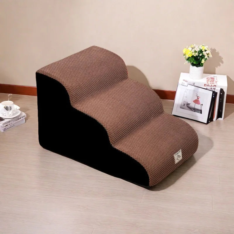Detachable Washable Pet Stairs – 2, 3 or 4 Tiers, Non-Slip, for Bed & Sofa