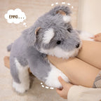 Kawaii Schnauzer & Westie Plush Stuffed Toy | Fluffy Long-Pile Coat | 2 Breeds, 2 Sizes