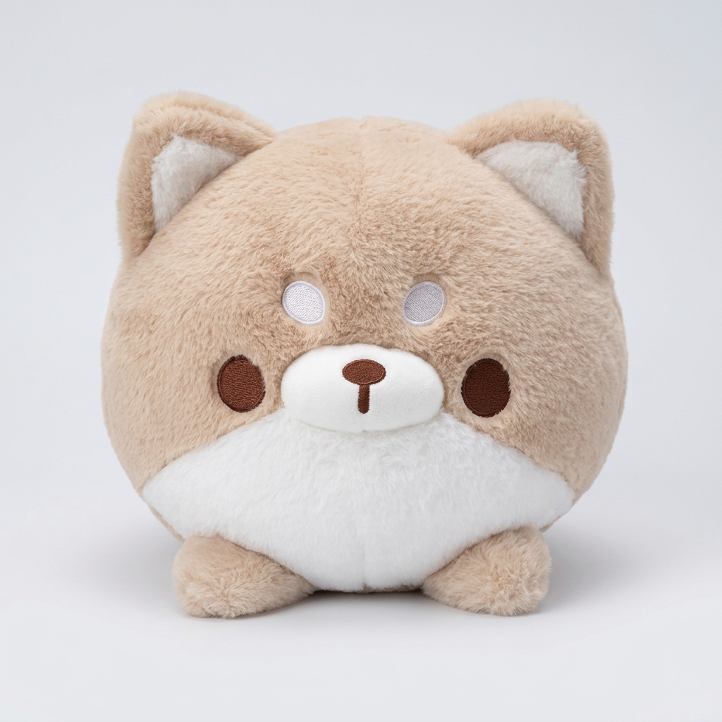 Kawaii Round Dog Hug Pillow Plush | 4 Styles | Sofa Cushion | 2 Sizes: 30 & 40cm