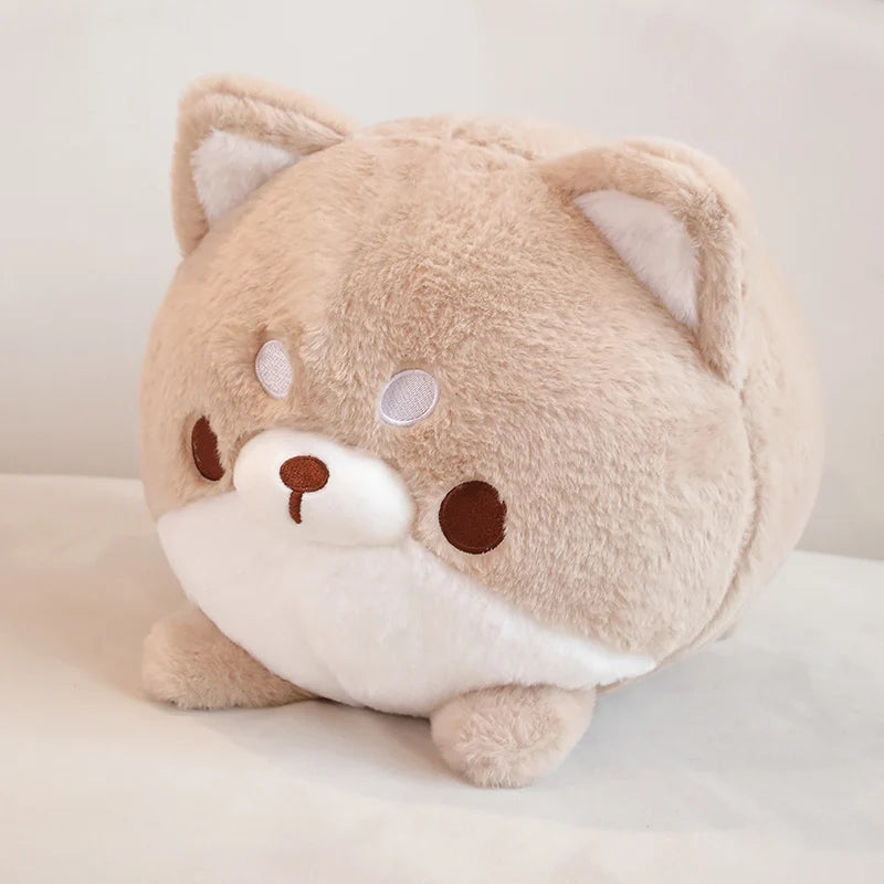 Kawaii Round Dog Hug Pillow Plush | 4 Styles | Sofa Cushion | 2 Sizes: 30 & 40cm
