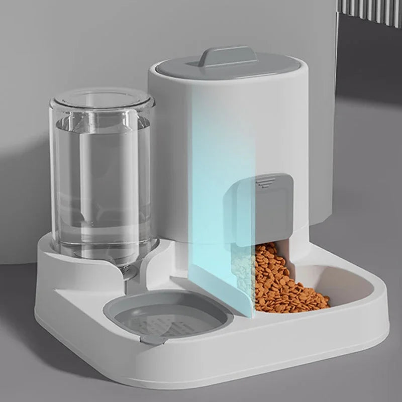Pet Feeding & Drinking Bowl 2-in-1 – Large Capacity, for Dogs & Cats