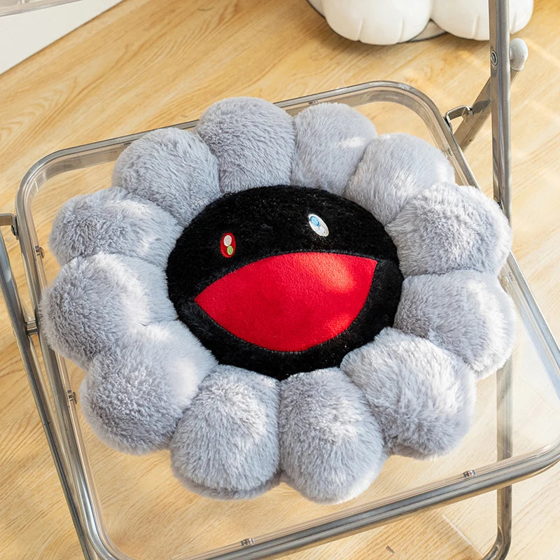 Floral Plush Cushion Pillow | PP Cotton Fill | 3 Designs | 40×40cm