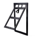 Lockable Pet Screen Door Flap – Mosquito-Proof, for Cats & Dogs, S or L, Black or White