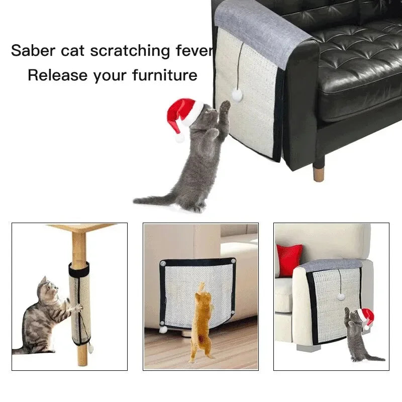 Natural Sisal Cat Scratcher Mat | Furniture Protector & Claw Grinder