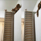 Sisal Wooden Cat Climbing Ladder & Bridge – 50cm or 100cm, Wall & Cage Mountable