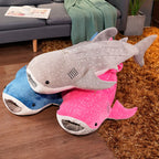 Whale Shark Plush Stuffed Body Pillow | White Spot Pattern | Wide-Open Mouth Detail | 3 Colours | 4 Sizes: 55–125cm