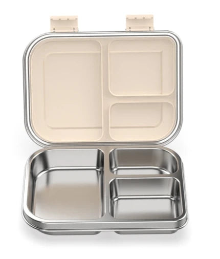 Stainless Steel Bento Lunch Box – 3-Compartment, 1000ml