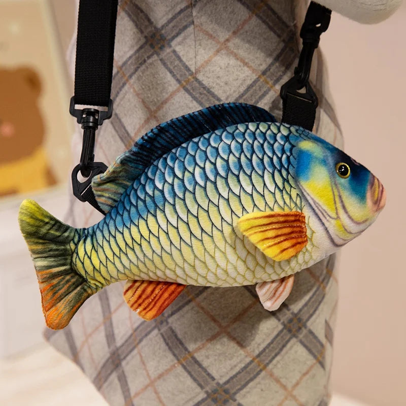 Fish Plush Crossbody Bag, 30cm, Styles A–C | BHH Living