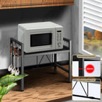 Expandable Microwave Shelf Organizer for Countertop Storage 16.5–25.2" (42–64 cm)