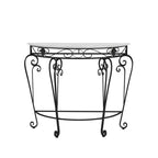 Nordic Wrought Iron Console Table | Hallway & Entryway Table | Gold & Black