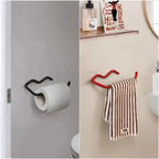 Wall-Mounted Metal Toilet Paper Holder – Bathroom & Kitchen Tissue Rack