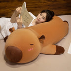 Capybara Plush Pillow – Long Brown Stuffed Animal