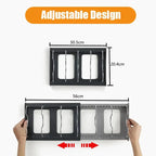 Expandable Pot and Pan Organiser Rack – 7 Adjustable Dividers, Cabinet or Countertop