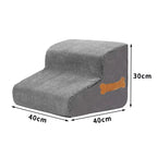 High-Density Foam Pet Stairs – Non-Slip, 2, 3 or 4 Steps for Dogs & Cats