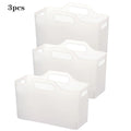 Under-Sink Cabinet Organiser Baskets – Multi-Purpose Plastic Storage, 2 or 3 Pack, Clear or White