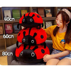 Ladybug Plush Pillow – Soft Spotted Insect in Five Colors