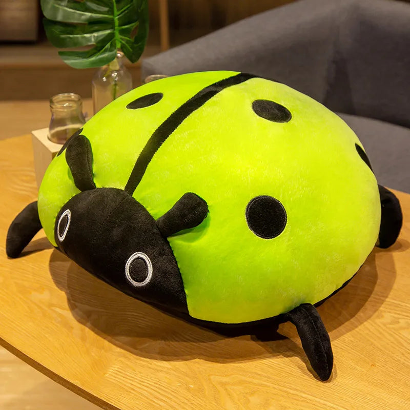 Ladybug Plush Pillow – Soft Spotted Insect in Five Colors