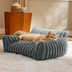 Plush Cat Sofa Bed | Deep Sleep Pet Basket | Cats & Small Dogs | 3 Sizes