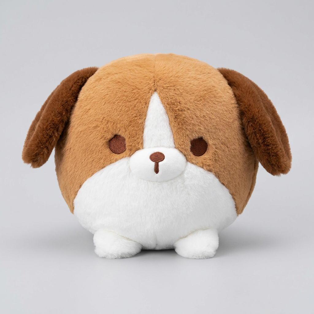 Kawaii Round Dog Hug Pillow Plush | 4 Styles | Sofa Cushion | 2 Sizes: 30 & 40cm