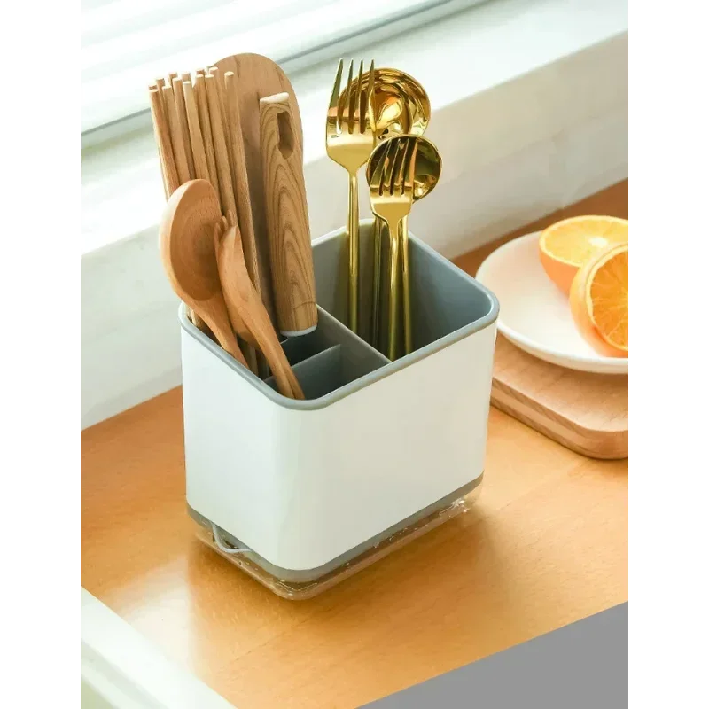 Kitchen Dish Drying Rack with Drainer – Multi-Use Organiser for Dishes, Chopsticks & Utensils