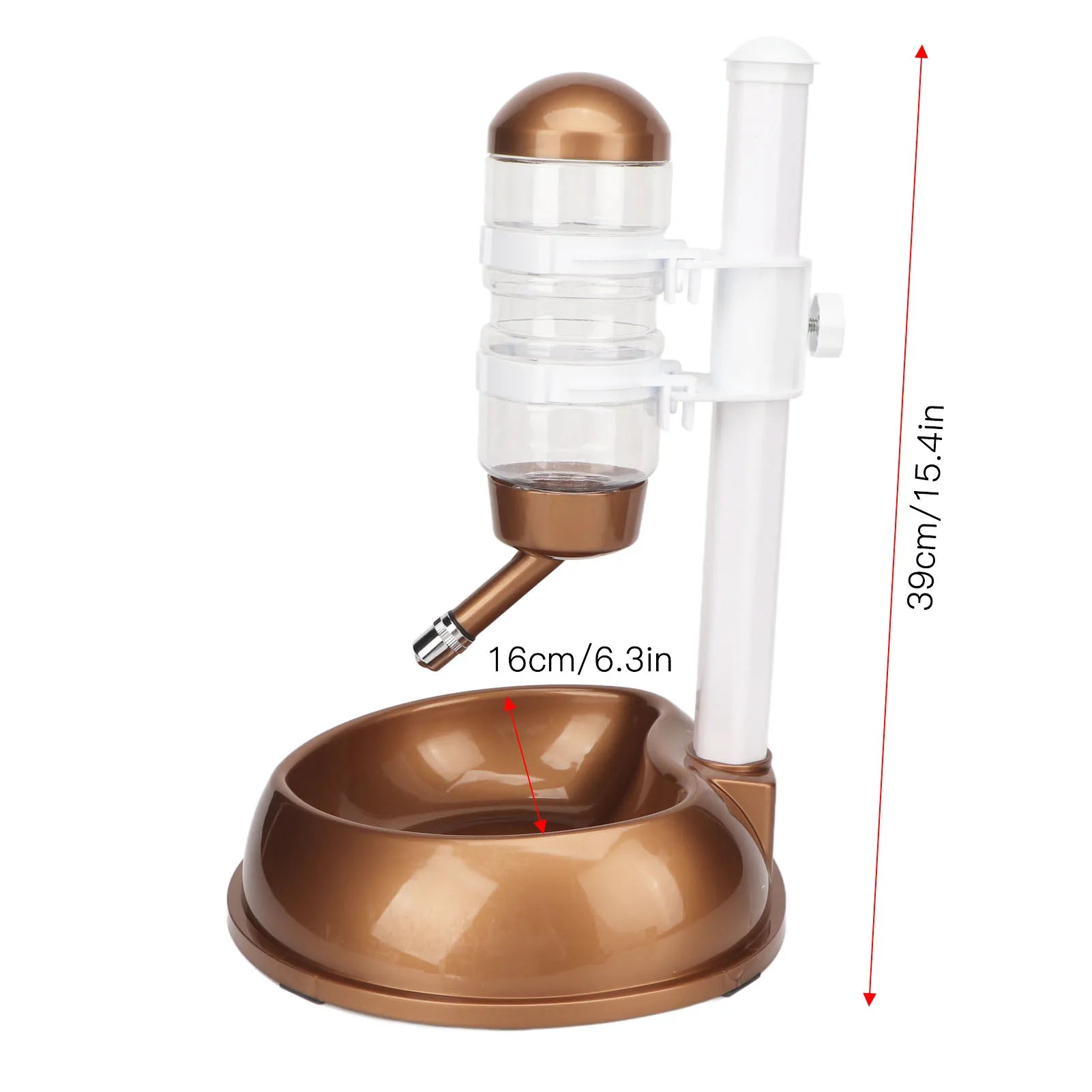 Height-Adjustable Pet Water Dispenser & Food Bowl – Automatic, Detachable, Anti-Slip