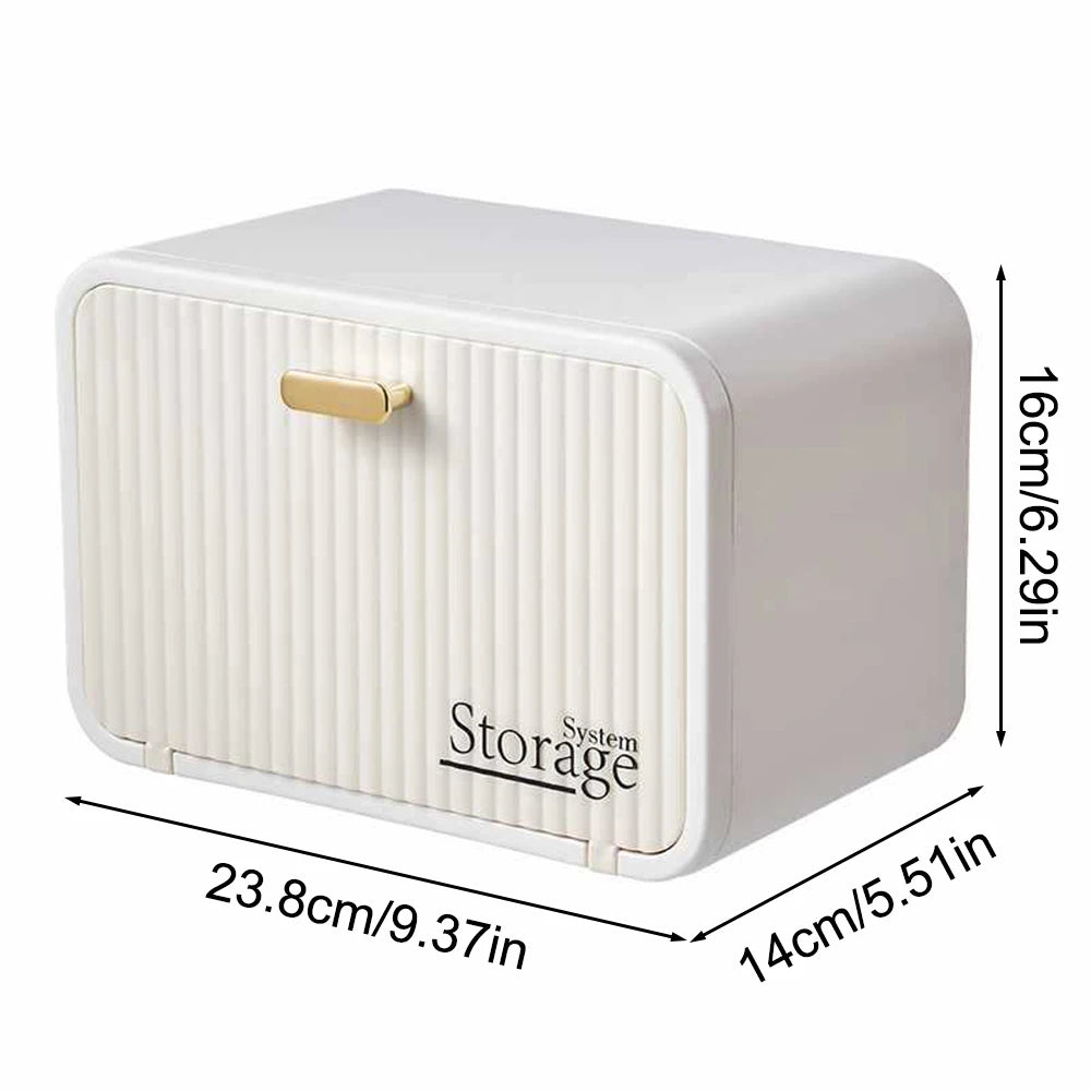 Wall-Mounted Tissue Box – Waterproof, Transparent, Bathroom Storage