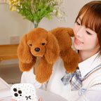 Kawaii Toy Poodle Plush Stuffed Toy | Floppy Ears | Long-Pile Coat | 30cm | 4 Colours