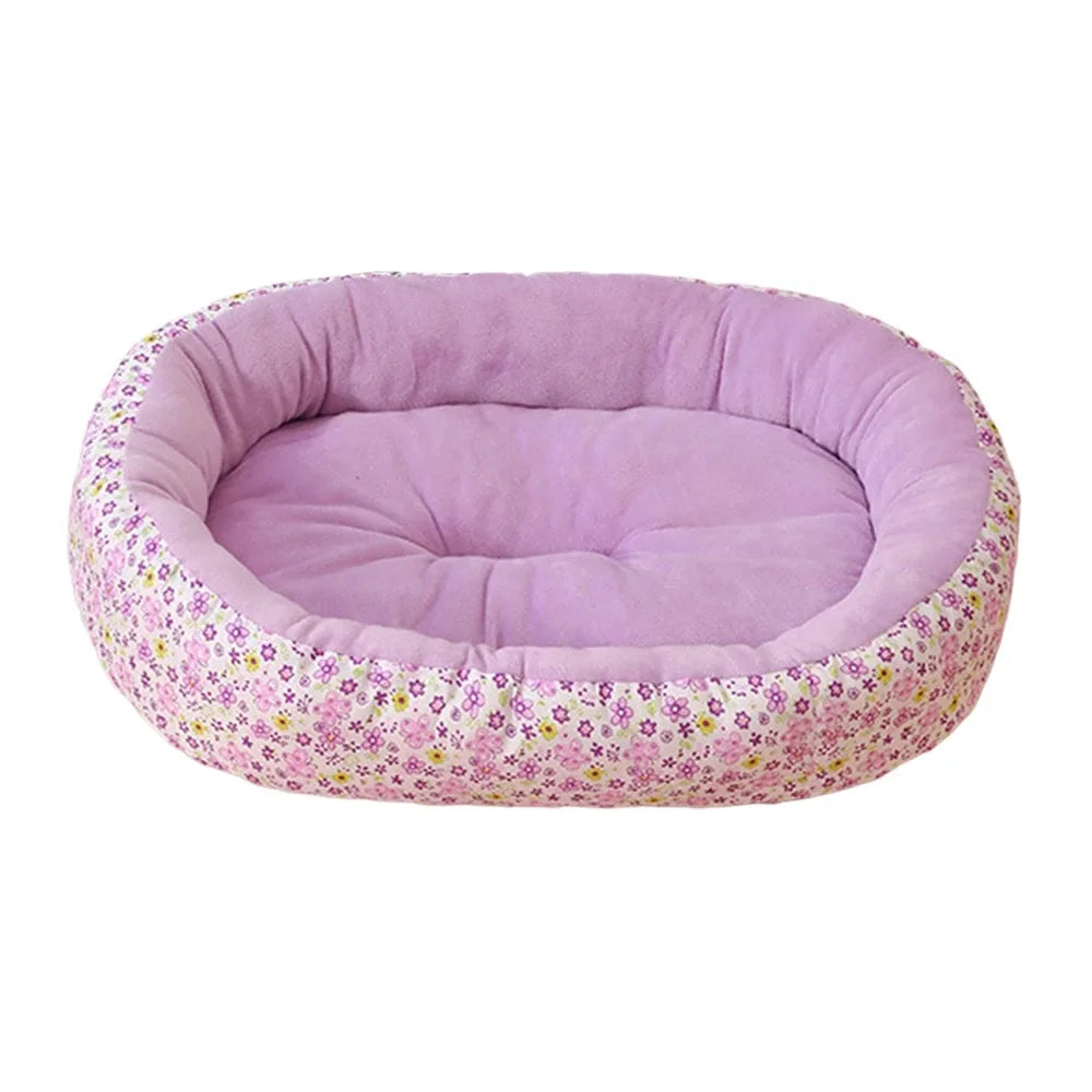 Sofa-Style Pet Bed | Breathable Cotton Blend | Dogs & Cats | 2 Sizes | 3 Colours