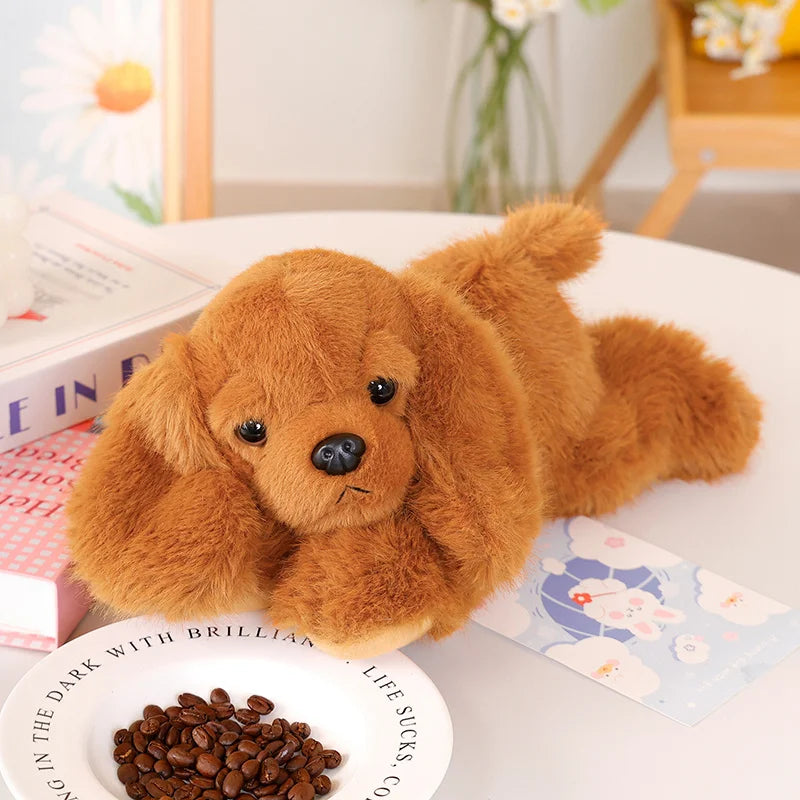 Kawaii Toy Poodle Plush Stuffed Toy | Floppy Ears | Long-Pile Coat | 30cm | 4 Colours