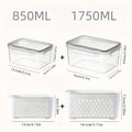 4-Piece Airtight Stackable Food Storage Container Set – Leakproof Meal Prep Boxes, Gray or Blue