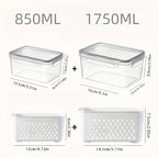 4-Piece Airtight Stackable Food Storage Container Set – Leakproof Meal Prep Boxes, Gray or Blue