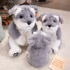 Kawaii Schnauzer & Westie Plush Stuffed Toy | Fluffy Long-Pile Coat | 2 Breeds, 2 Sizes