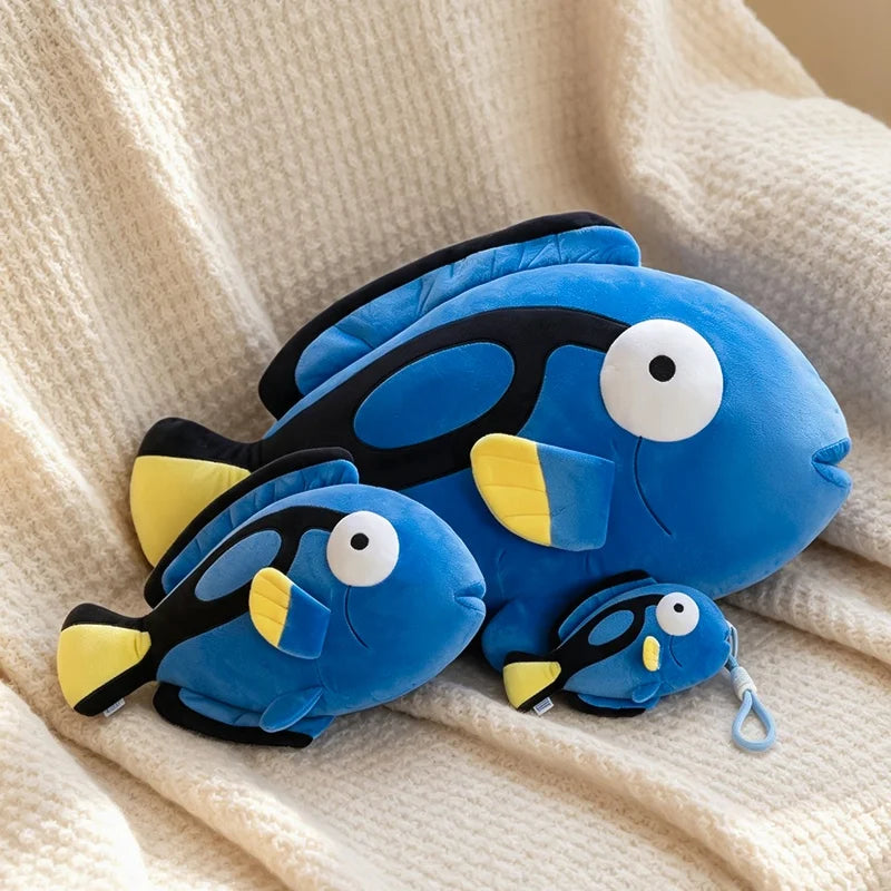 Blue Tropical Fish Plush Pillow, 21–83cm | BHH Living