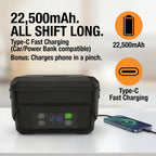 Electric Heating Lunch Box 1500ml | USB Rechargeable | Display Screen & Timer | Stainless Steel