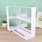 Rotating Spice Rack Organiser – 2-Tier Stackable Kitchen Storage Shelf