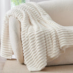 300GSM Bamboo Fibre Knitted Throw Blanket – Anti-Pilling, All-Season, 6 Colours