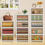 Stackable Storage Boxes with Lids & Lockable Wheels – 3, 4, or 5-Tier