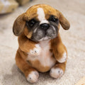 Lifelike English Bulldog Puppy Plush Stuffed Toy | 4 Coat Styles | Simulation Velvet | 20cm