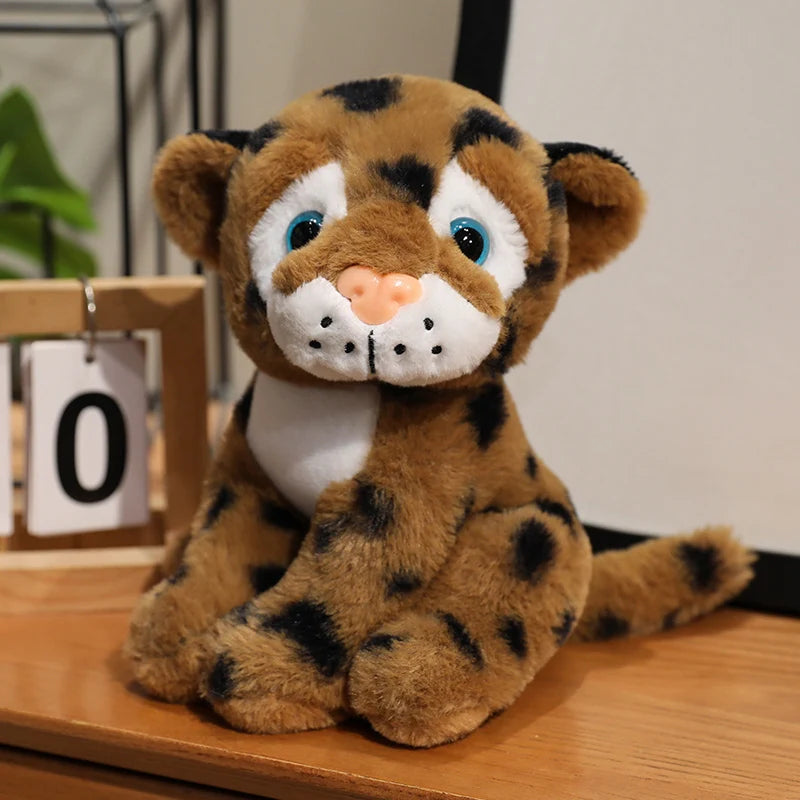 Leopard Plush Toy – Spotted Stuffed Animal in Four Colors