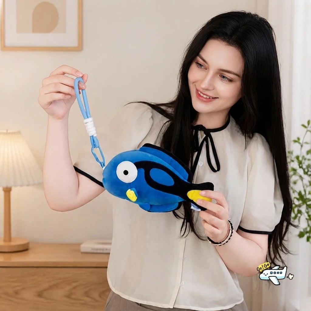 Blue Tropical Fish Plush Pillow, 21–83cm | BHH Living