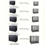 Waterproof Dog Crate Cover with Mesh Window – Dustproof, Indoor & Outdoor, 5 Sizes