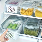 4-Piece Airtight Stackable Food Storage Container Set – Leakproof Meal Prep Boxes, Gray or Blue