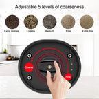 Electric Salt & Pepper Grinder Set – USB Rechargeable, LED Light, Adjustable Coarseness