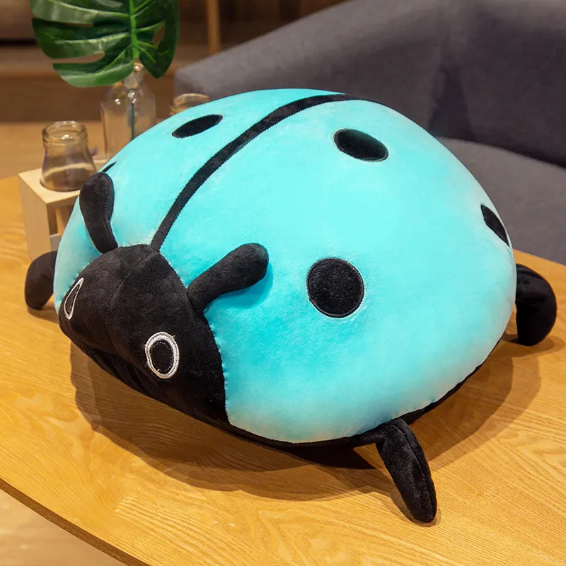 Ladybug Plush Pillow – Soft Spotted Insect in Five Colors
