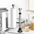Magnetic Kitchen Paper Towel Holder – No-Drill Stainless Steel, Under-Cabinet or Fridge Mount
